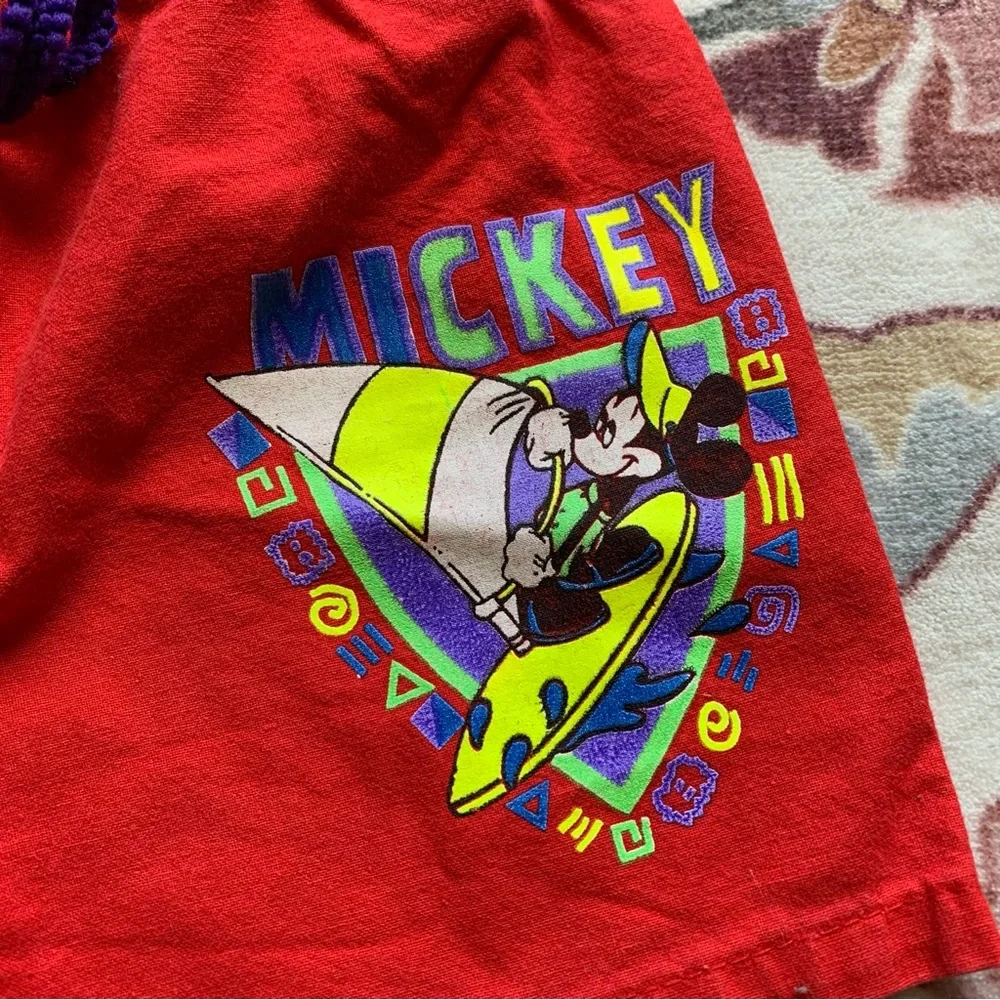 VTG Mickey Mouse Red Kids‎ Swim Shorts